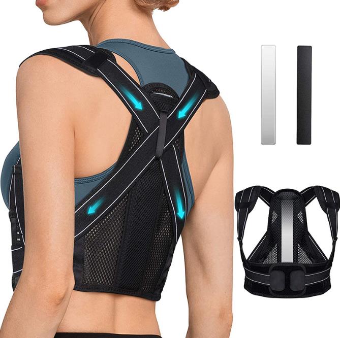 Posture Corrector Anti-Scoliosis Lumbar Support Fibrous Board - Suitable for Both Men and Women - Comfortable and Breathable - Corrects Sitting Posture - Back Correction Belt