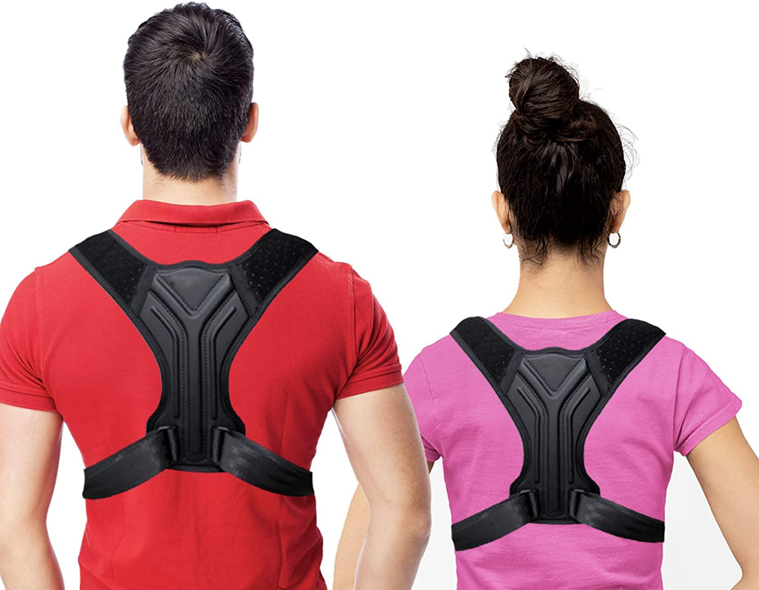 The manufacturer supplies corrective belts. This is a hidden corrective belt for the adult's back that helps improve the posture of the shoulders.