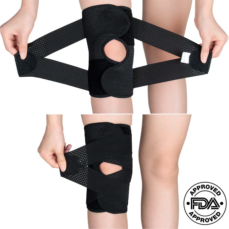 4th Generation Knee Guard - Running, Hiking, Basketball, Mountain Climbing Joint Protection Sleeve, Patella Injury Fixation Belt, Breathable Knee Guard