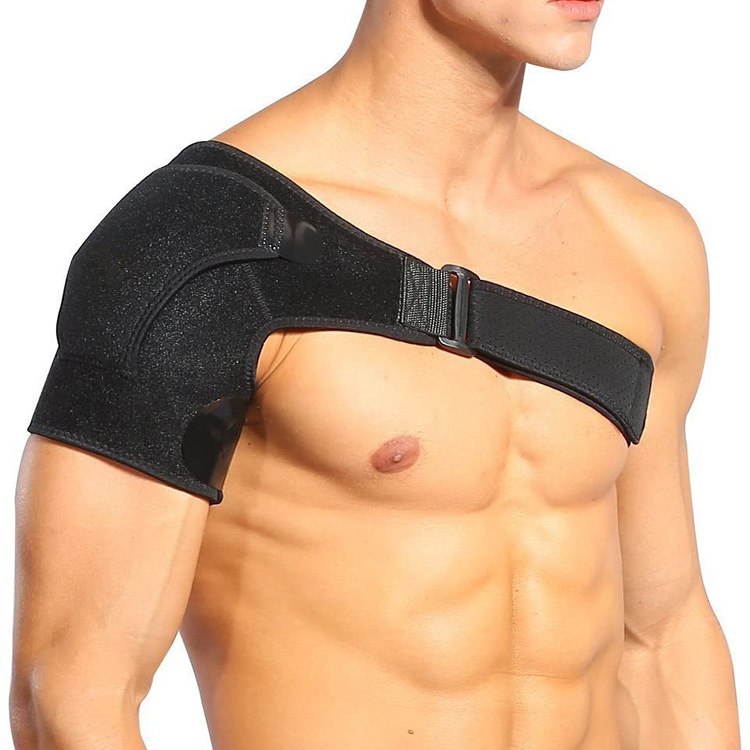 Sports protection compression band for men - protecting the shoulders and cervical vertebrae, keeping warm during exercise and fitness activities. Includes single shoulder strap and shoulder band.