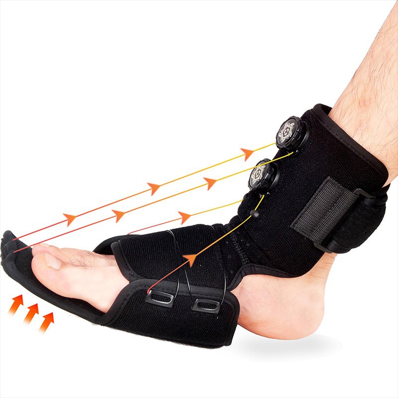 New dual-rotor foot support, plantar fascia foot drop orthosis, foot training, ankle and foot fixation, support brace, splint