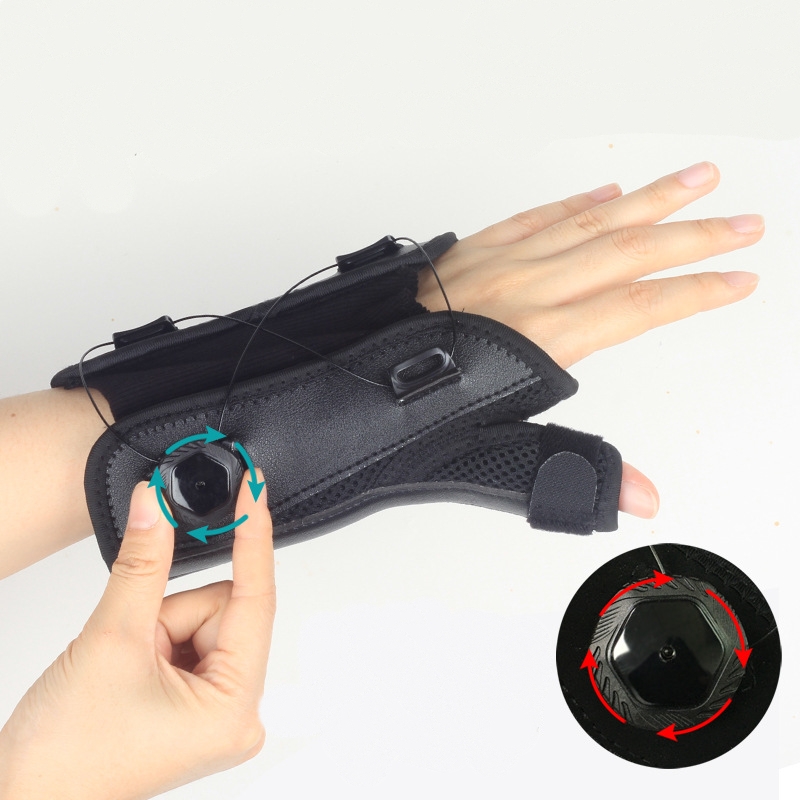 Protects the tendon sheath of the thumb, provides support for the wrist and finger joints, fixes and compresses the thumb with knob for adjust