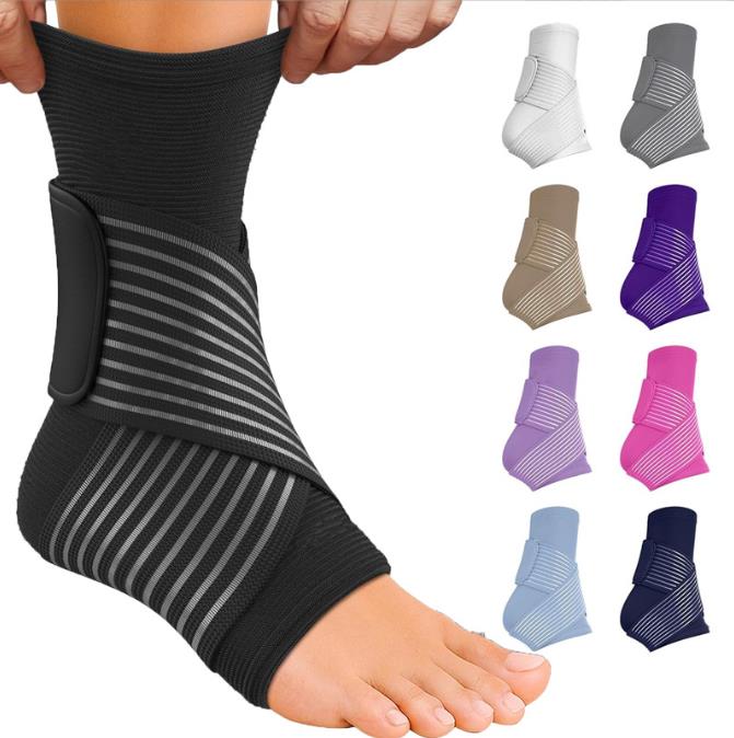 Compression ankle support bandages, compression stockings, bandages, pressure foot wraps, outdoor basketball and football protective gear, hiking sports protective gear